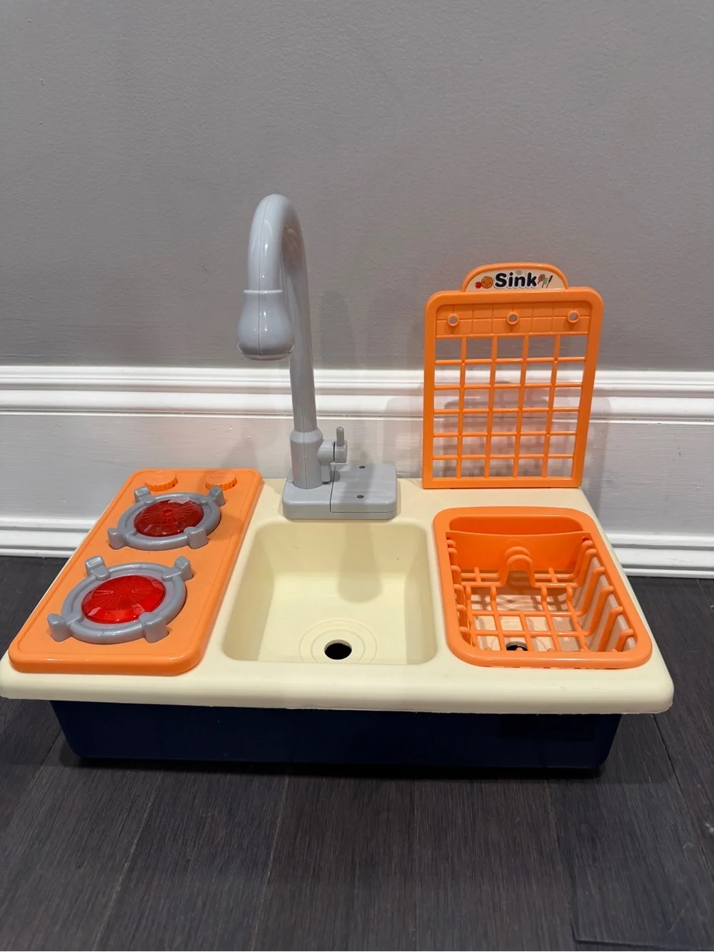 Kids Toy Sink and Stove Playset WORKING ELECTRONICS RUNNING WATER